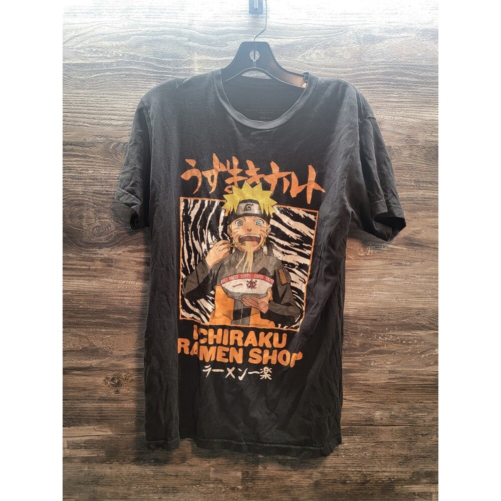 Naruto Shippuden Men's Ichiraku Ramen Shop Graphic T-Shirt Size Medium